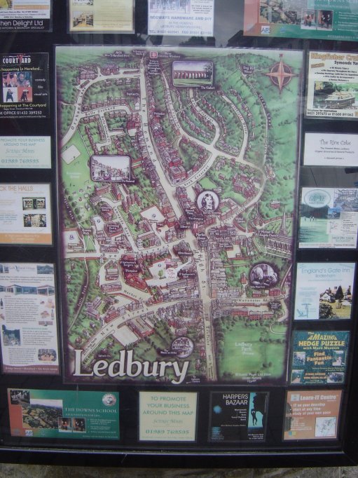 A map of Ledbury