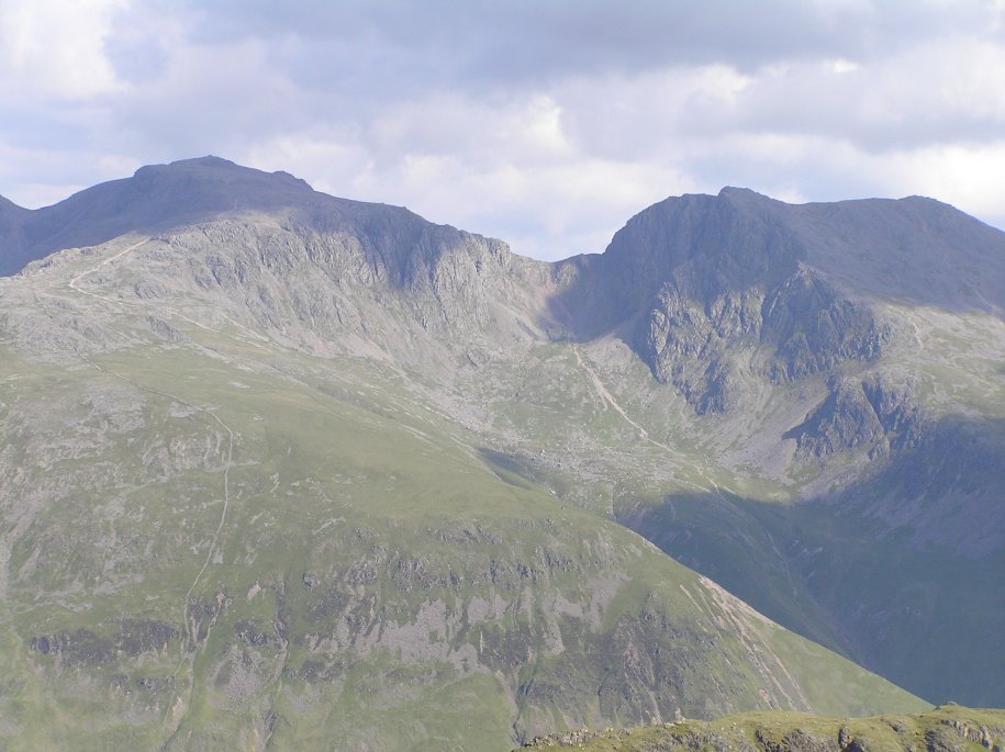Scafell Pike & Scafell Pike from Red Pike